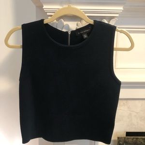 Banana Republic navy sweater crop top XS